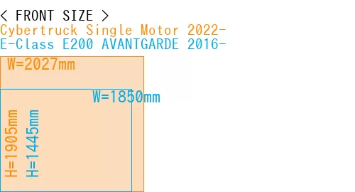#Cybertruck Single Motor 2022- + E-Class E200 AVANTGARDE 2016-